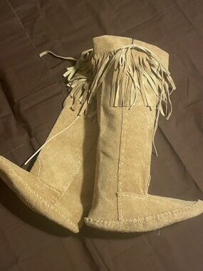 Handmade New Knee-high Moccasin Boots